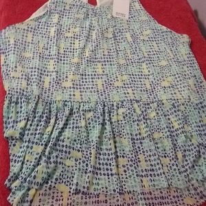 ROSE & OLIVE Sleeveless Print Top Multi color  M.